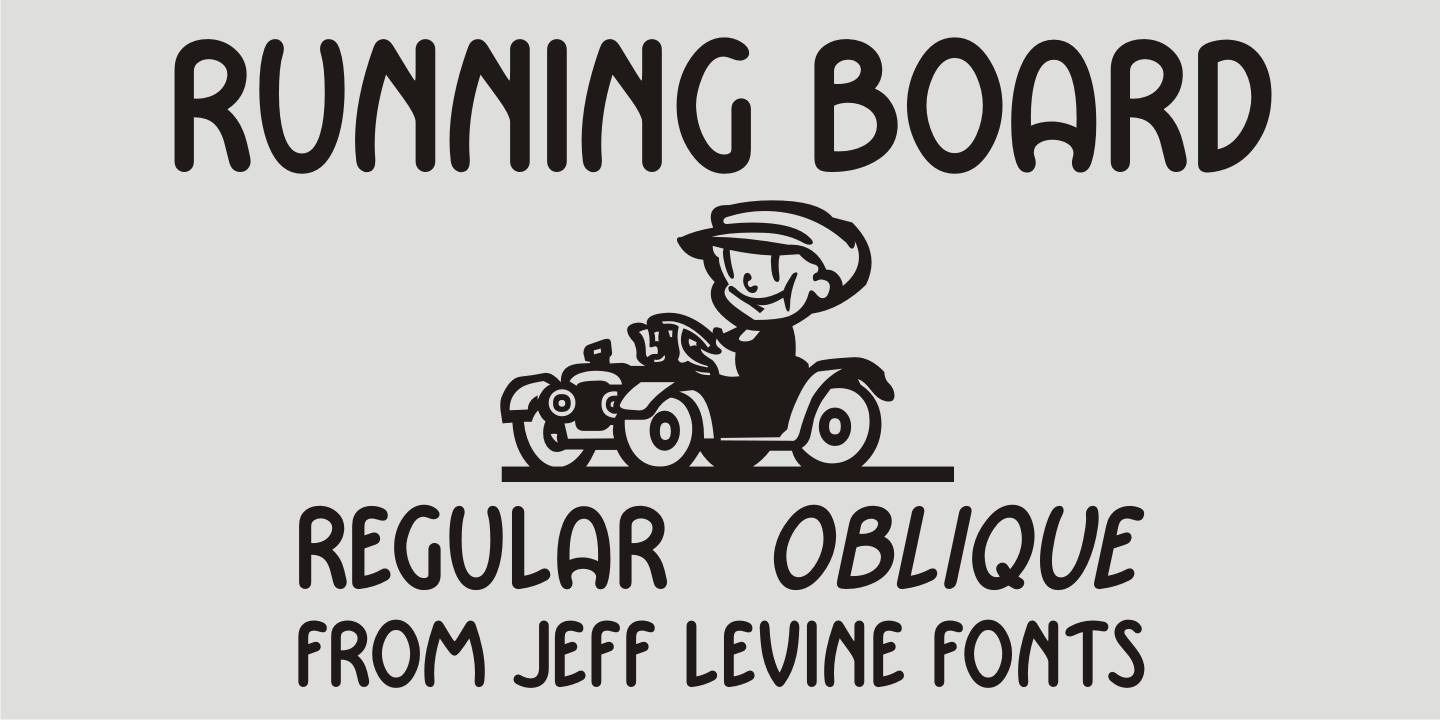 Running Board JNL Font