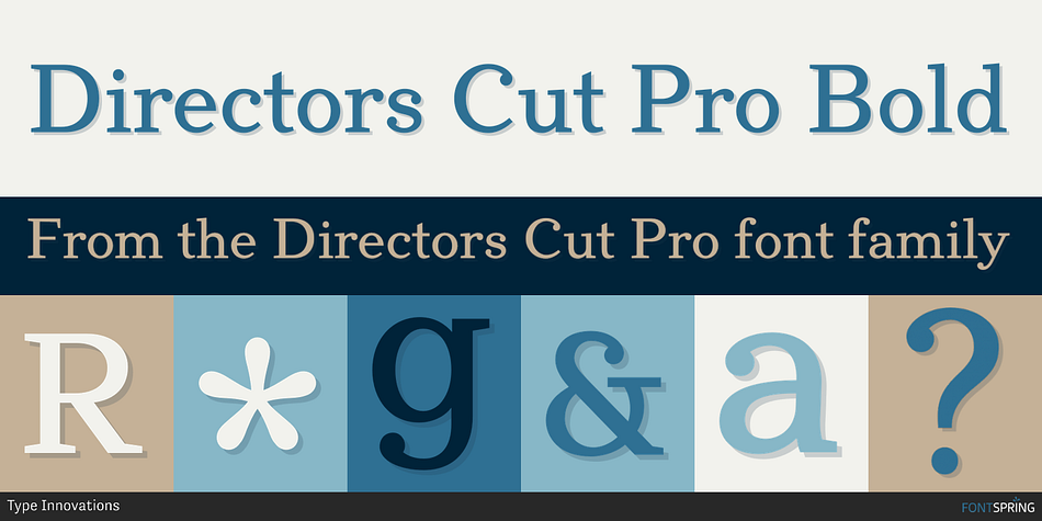 Directors Cut Pro Bold Font