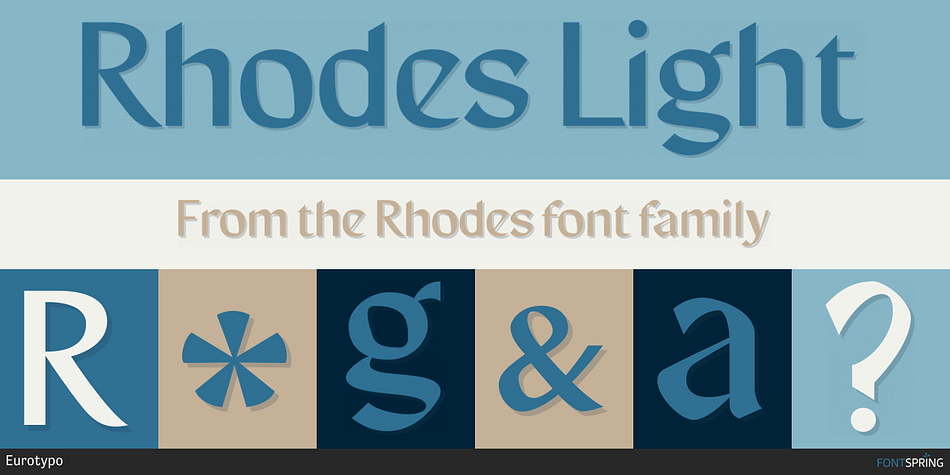 Rhodes Light Font