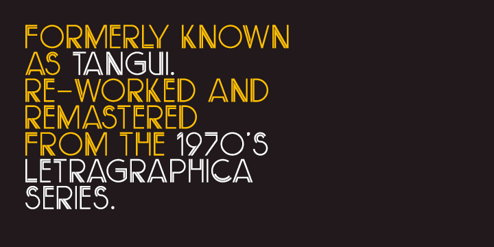 An elegant digital typeface re-worked and remastered from the 1970