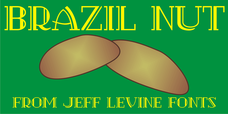 Brazil Nut JNL comes from hand lettering on some 1920s sheet music from Florenz Ziegfeld’s musical comedy “Rio Rita”.