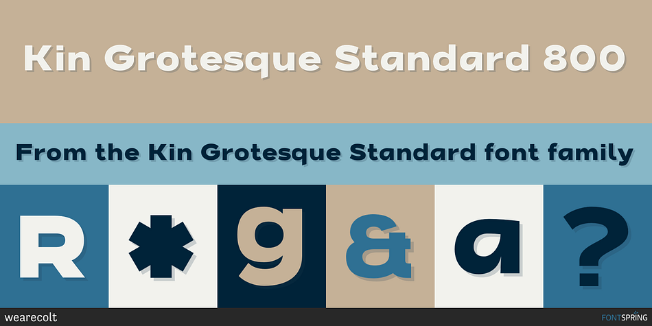 Kin Grotesque Standard 800 Font