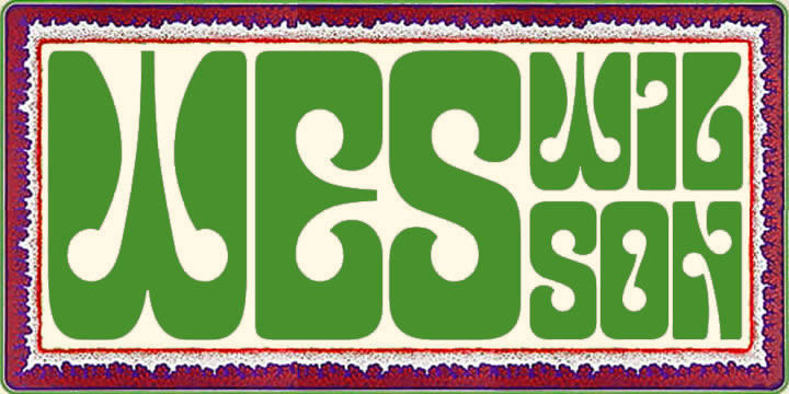 The Wes Wilson font is an all capitals typeface inspired by the pioneer of 1960s psychedelic poster design, the Californian artist Wes Wilson.