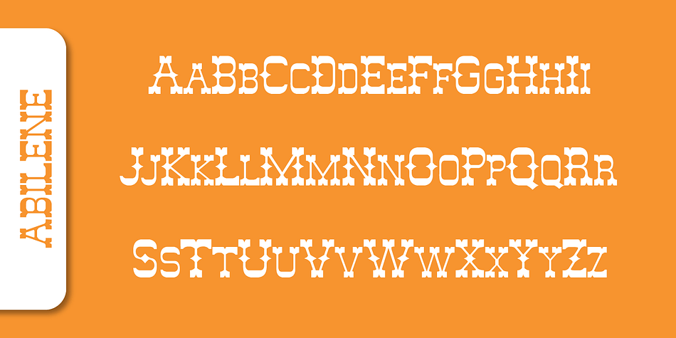 Displaying the beauty and characteristics of the Abilene font family.