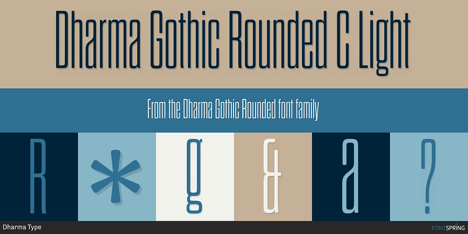 Dharma Gothic Rounded C Light Font