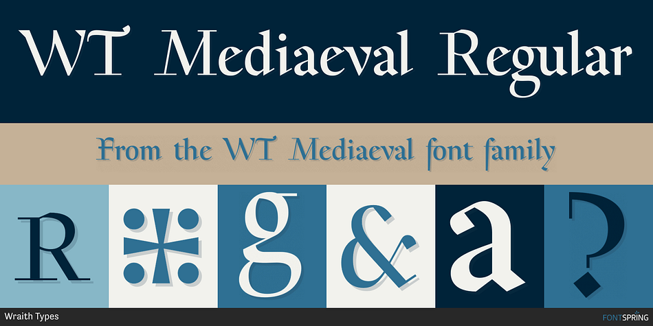 WT Mediaeval Regular Font