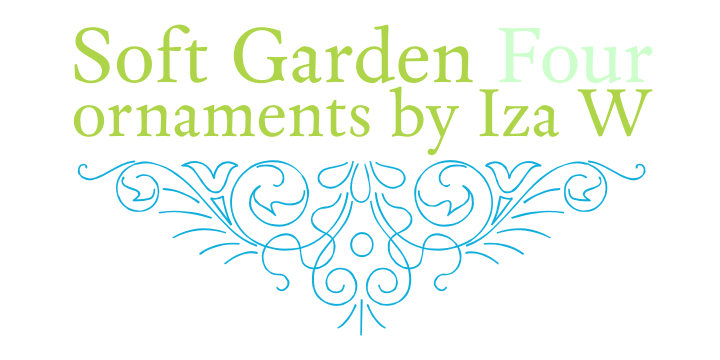 Soft Garden is a dingbat font family.