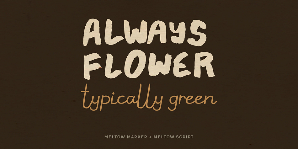 Offering 25 letters in 4 options, Meltow is most desirable for your creative projects.