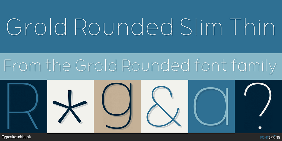 Grold Rounded Slim Thin Font