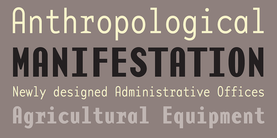 Highlighting the Base Monospace font family.