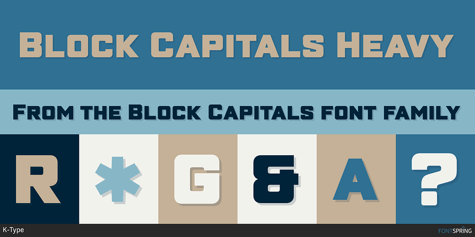 Block Capitals Heavy Font