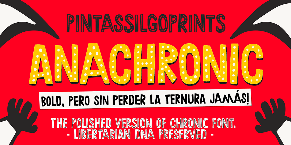 Anachronic is the polished version of our Chronic font family and preserves its libertarian dna.