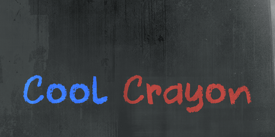 Cool Crayon is a nice typeface I created with the black crayola from my 3 year old son
