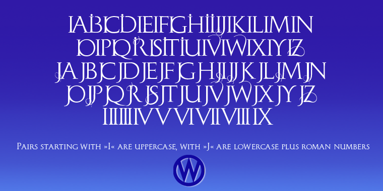 the G-combinations under the uppercase letters.