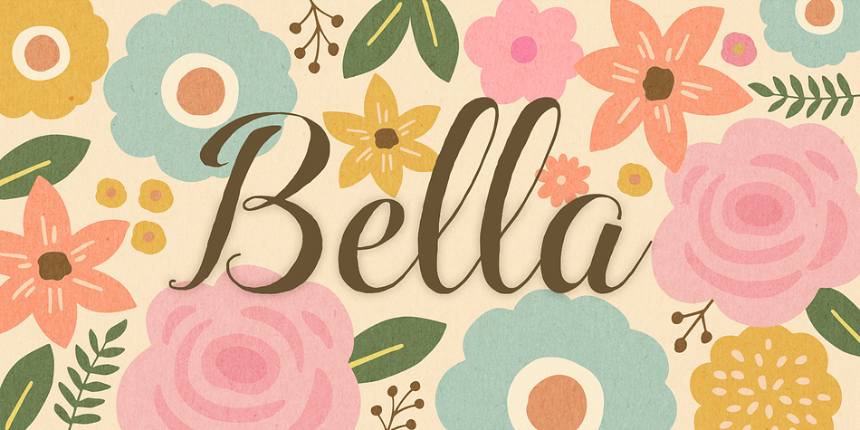 Highlighting the Ciao Bella font family.
