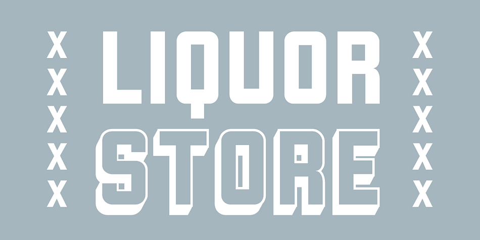 Displaying the beauty and characteristics of the Liquorstore font family.