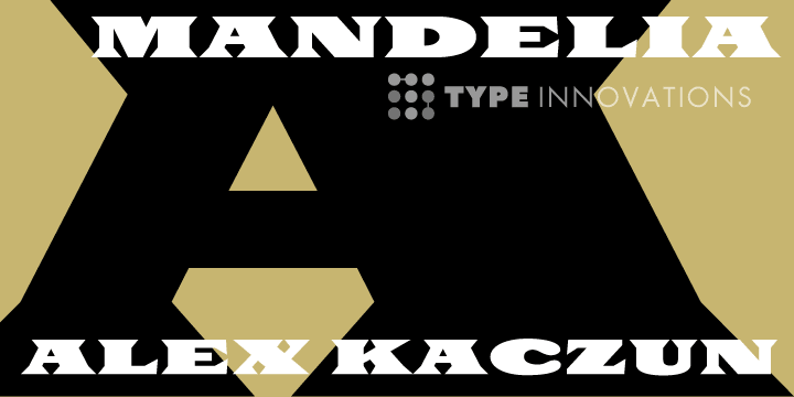 Emphasizing the favorited Mandelia font family.