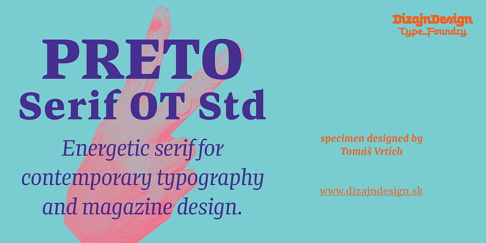 Displaying the beauty and characteristics of the Preto Serif OT Std font family.