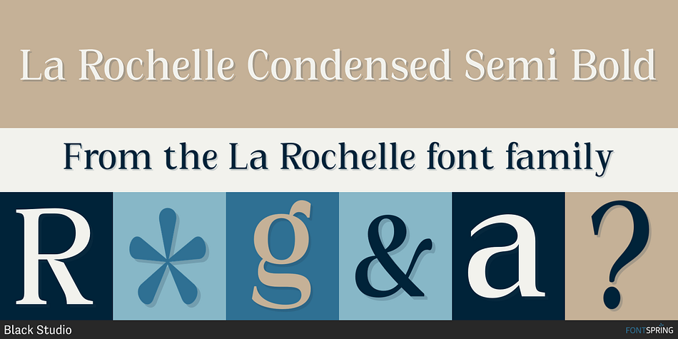 La Rochelle Condensed Semi Bold Font