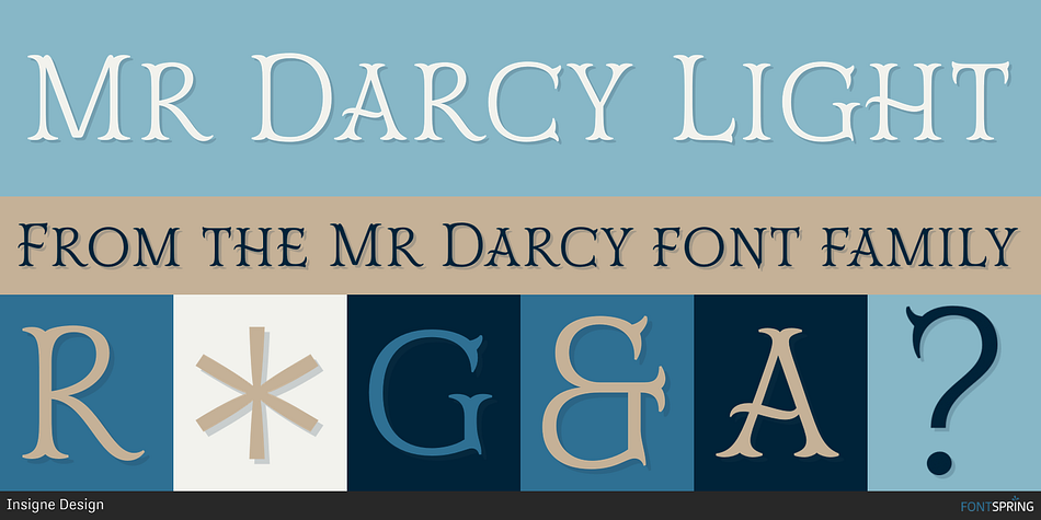 Mr Darcy Light Font