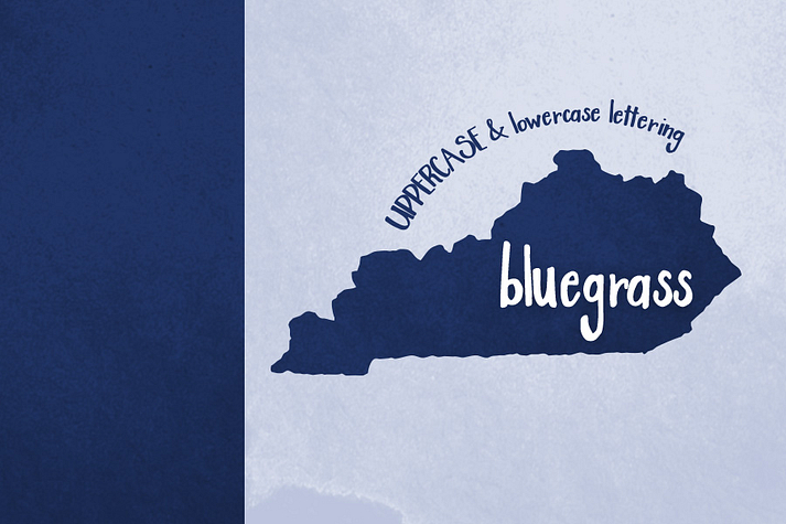 Displaying the beauty and characteristics of the Bluegrass font family.