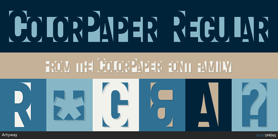 ColorPaper Regular Font
