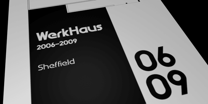 Emphasizing the favorited WerkHaus font family.