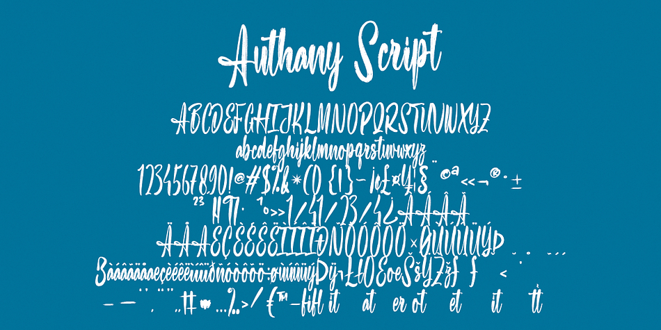 Authany Script Font