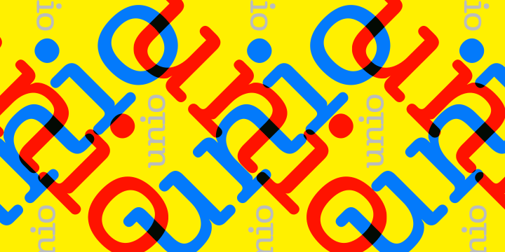 Unio is a fresh new friendly typeface with a little of calligraphic touch - this gives Unio a unique rhythm that is pleasant on the eye.