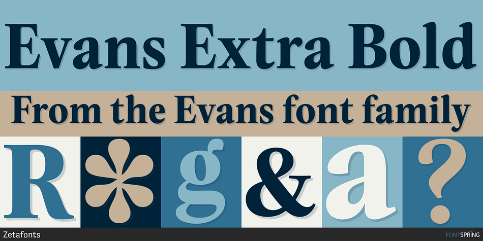 Evans Extra Bold Font