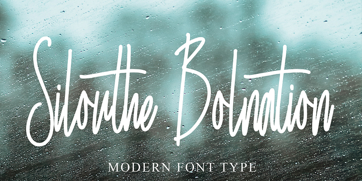 Silouthe Bolnation font family by Ayska