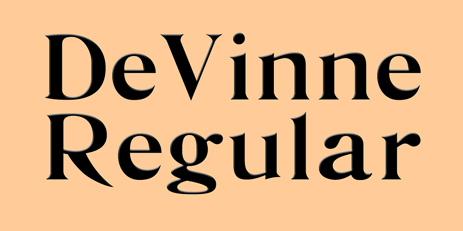 A revival of one of the popular wooden type fonts of the 19th century; suitable for text.