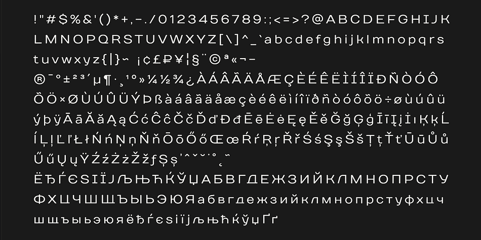 The font family Days Sans contains 
many languages and alphabets, as well as compatible with other TypeType fonts.