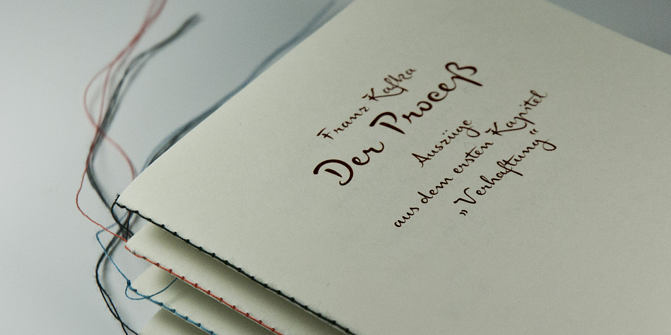 Josef K font family example.