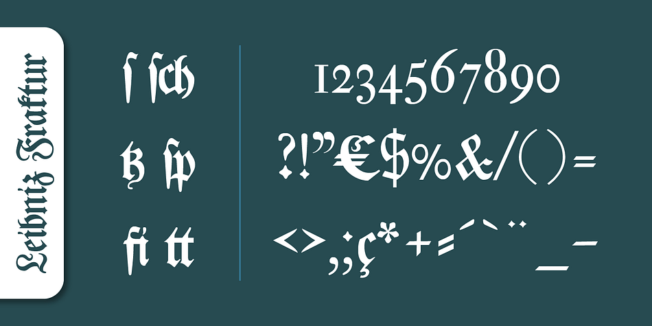 Today, blackletter fonts are mainly used decoratively.