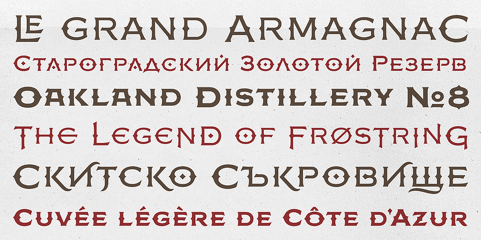 Displaying the beauty and characteristics of the FM Bolyar Ornate Pro font family.