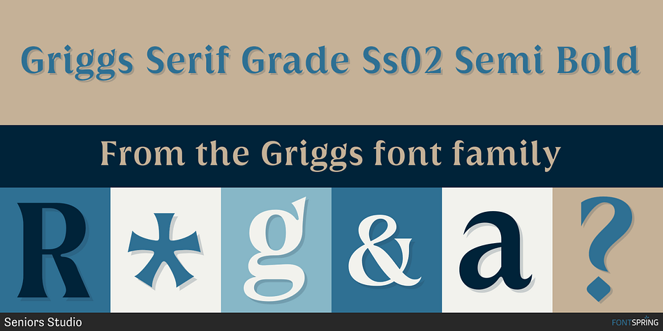 Griggs Serif Grade Ss02 Semi Bold Font