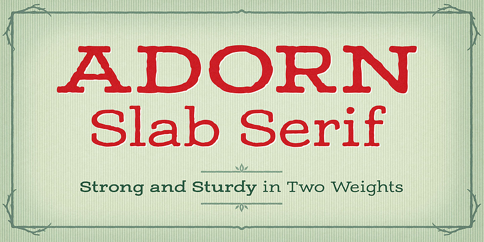 Adorn Collection is a multiple classification font family.