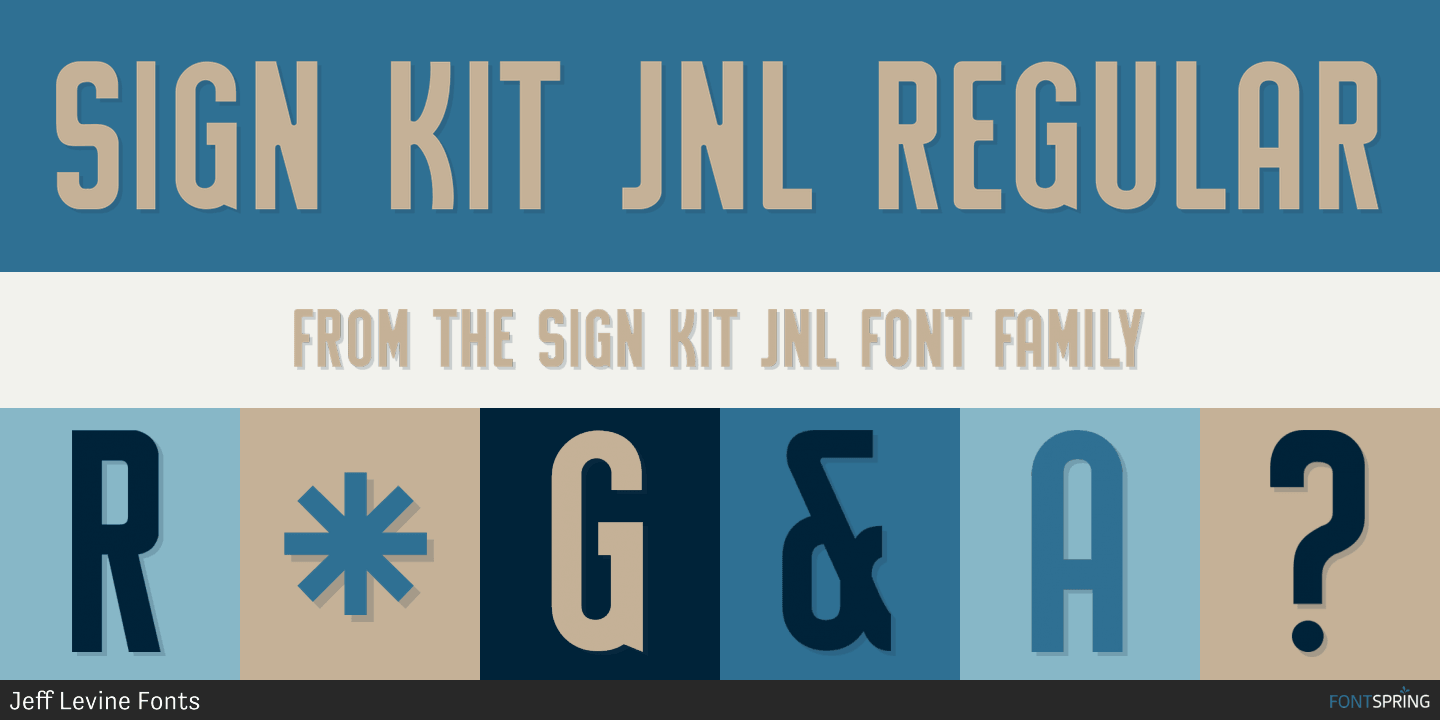 Sign Kit JNL Font