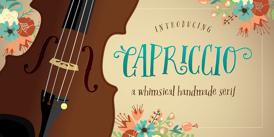 Meet Capriccio, a happy-go-lucky, friendly, and sometimes slightly eccentric serif.
