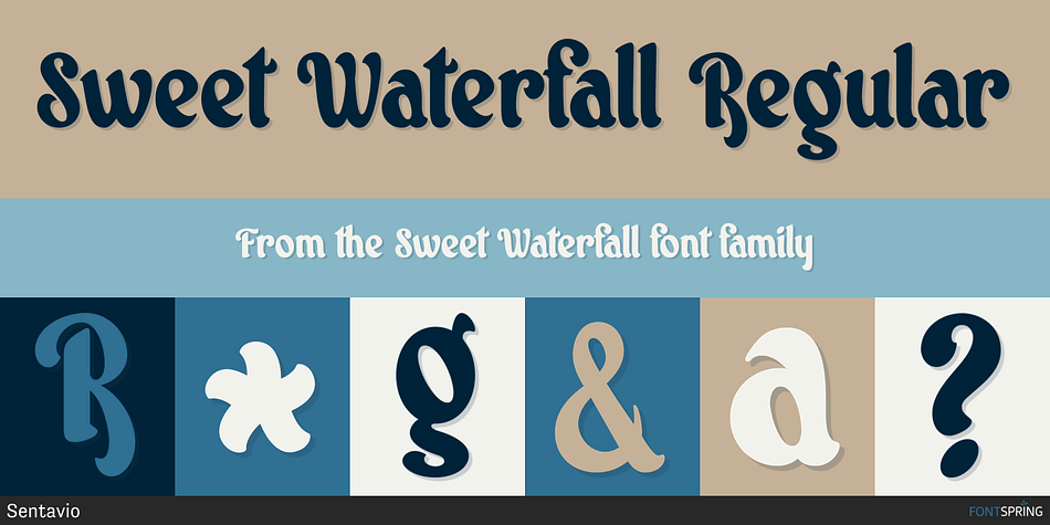 Sweet Waterfall Regular Font