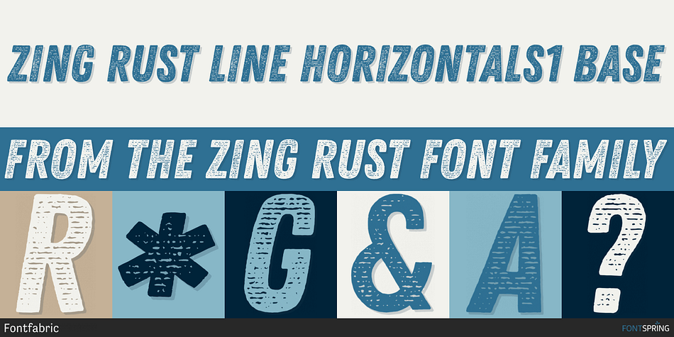 Zing Rust Line Horizontals1 Base Font