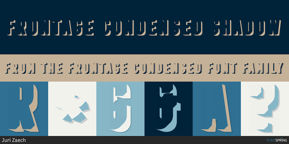 Frontage Condensed Shadow Font