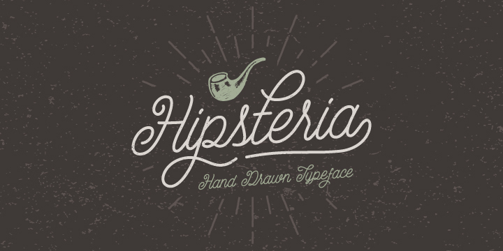 Hipsteria is a fun and unique script typeface.