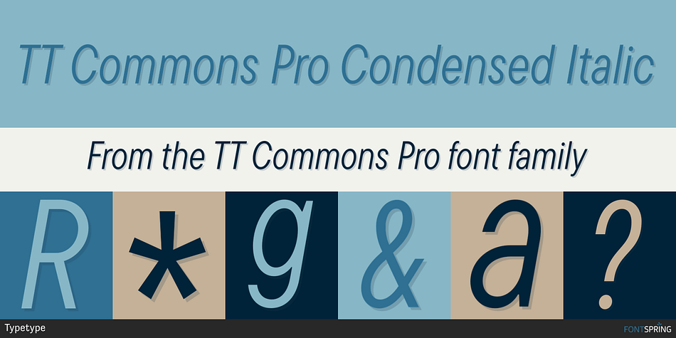 TT Commons Pro Condensed Font