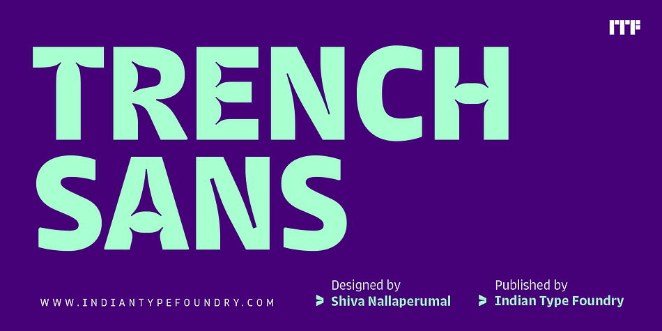 Trench Sans is family of fonts intended for use in small-sized texts – about 5–10pt.