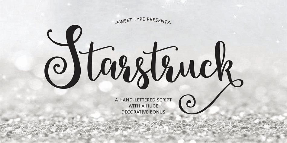 A hand-lettered script with tons of x-tra characters!