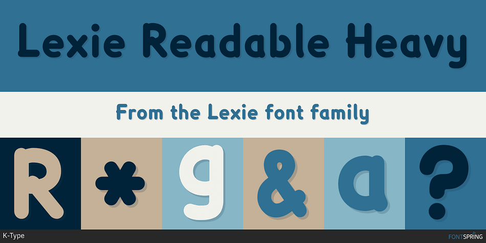 Lexie Readable Heavy Font