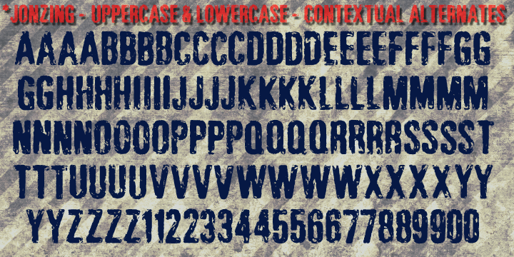 When not using the Contextual Alternates feature, you can still alternate between uppercase and lowercase letters to change it up or by accessing the Stylistic Alternates feature.