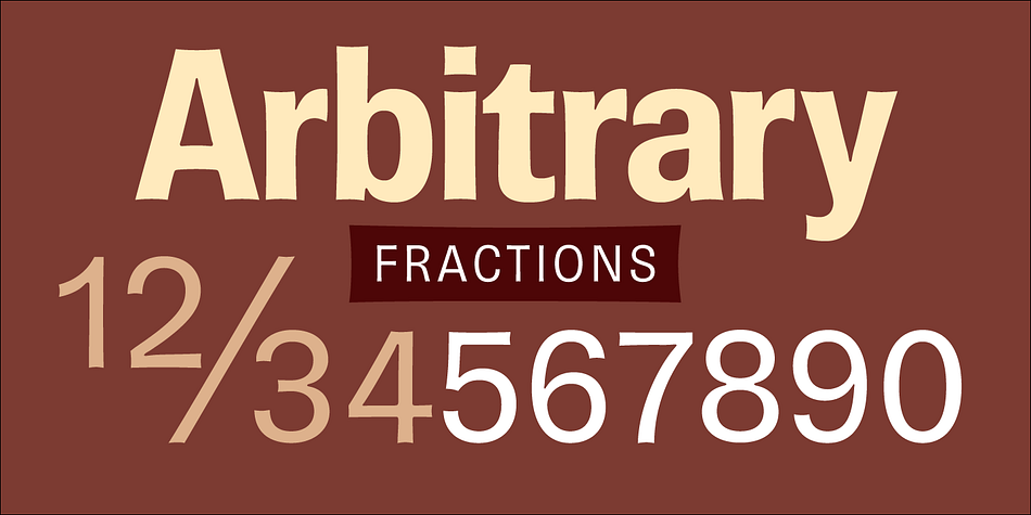 Brown Pro font family example.